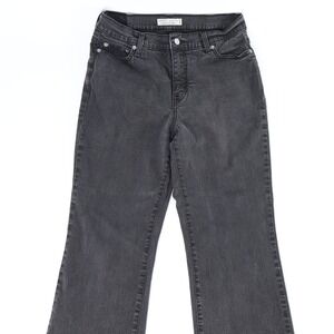 Levi's 512 Bootcut Jeans Women's 12 Short Faded Black Stretch Perfectly Slimming